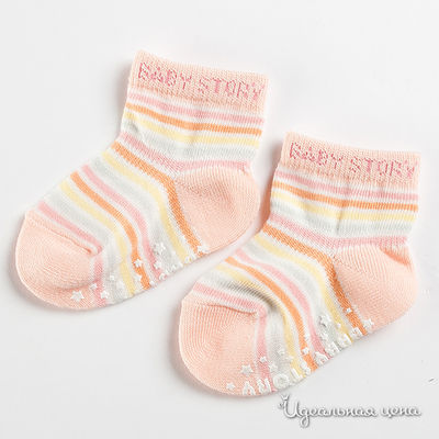Носки Japanese brends, цвет цвет персиковый