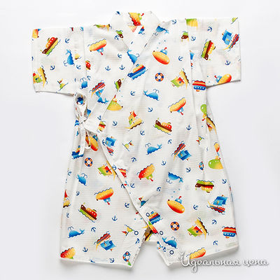 Боди Japanese brends, цвет цвет белый / голубой