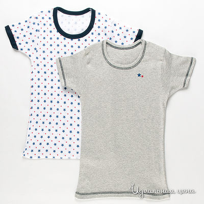 Футболка Japanese brends, цвет цвет серый / белый