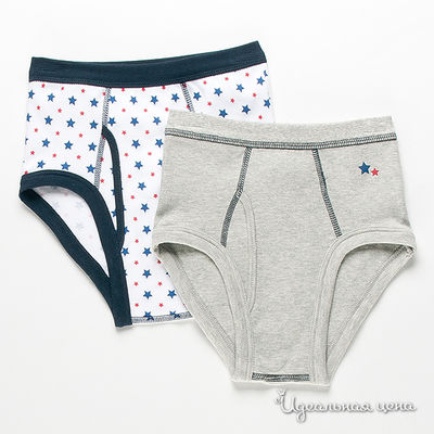 Трусы Japanese brends, цвет цвет серый / белый