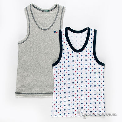 Майка Japanese brends, цвет цвет серый / синий