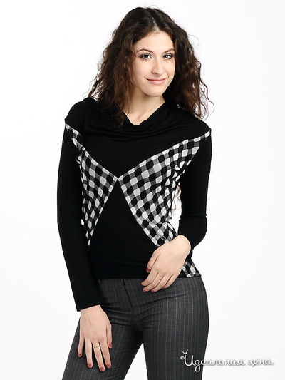 Джемпер Мультибренд, цвет цвет черный / серый