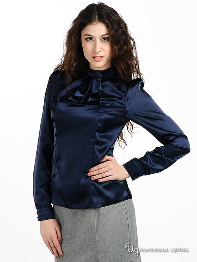 Блуза Мультибренд, цвет цвет темно-синий