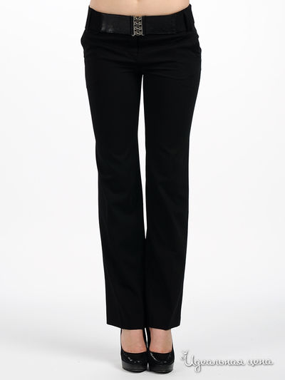 Брюки Мультибренд, цвет цвет черный