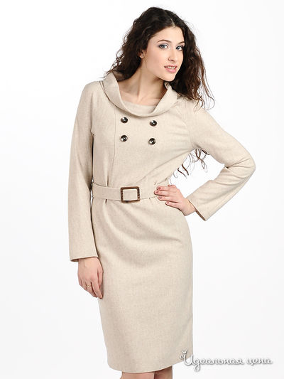 Платье Мультибренд, цвет цвет бежевый