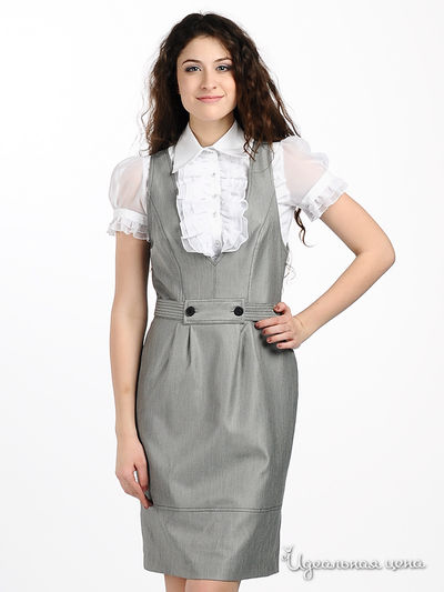 Платье Мультибренд, цвет цвет серый