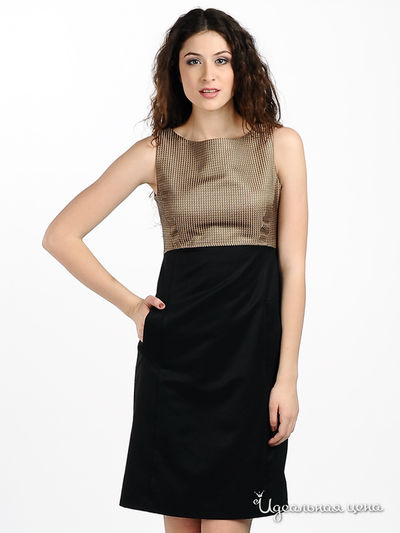 Платье Мультибренд, цвет цвет коричневый / черный