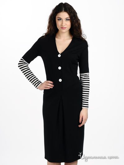 Платье Мультибренд, цвет цвет черный / белый