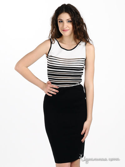 Платье Мультибренд, цвет цвет черный / белый