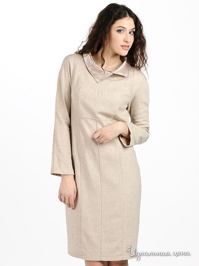 Платье Мультибренд, цвет цвет бежевый