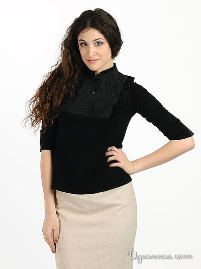 Блуза Мультибренд, цвет цвет черный