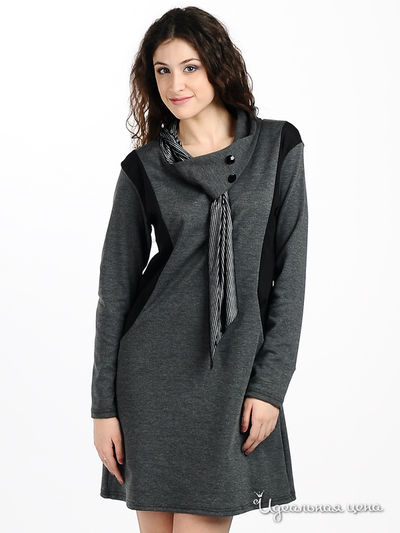Платье Мультибренд, цвет цвет серый