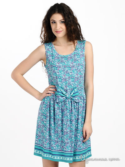 Платье Мультибренд, цвет цвет голубой / сиреневый