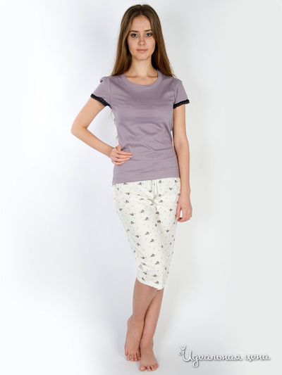 Пижама Atlantic, цвет цвет сиреневый / молочный