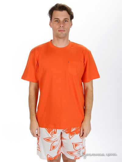 Пижама Atlantic, цвет цвет оранжевый / белый