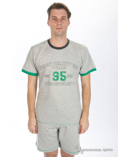 Пижама Atlantic, цвет цвет серый