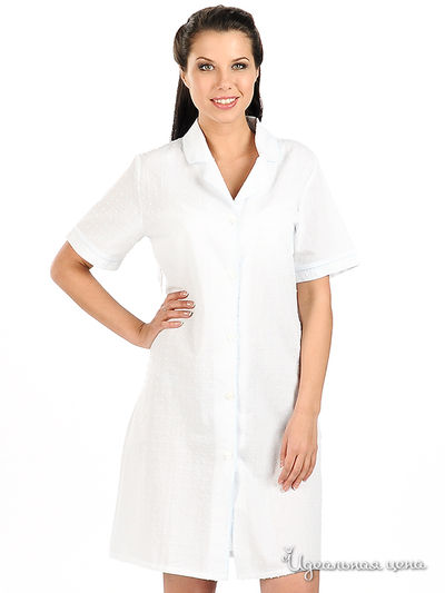 Сорочка NOTTEBLU&PRIMA ROSA, цвет цвет голубой / белый