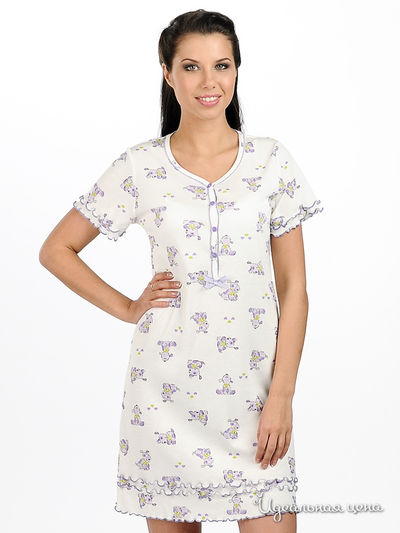 Сорочка NOTTEBLU&PRIMA ROSA, цвет цвет белый