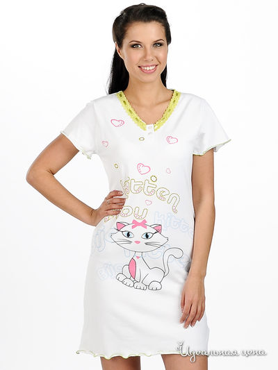 Сорочка NOTTEBLU&PRIMA ROSA, цвет цвет белый