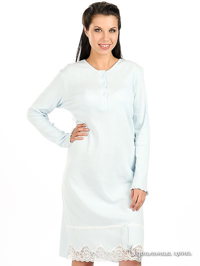 Сорочка NOTTEBLU&PRIMA ROSA, цвет цвет голубой