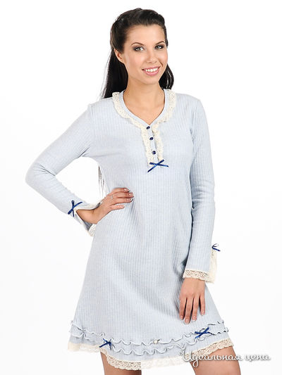 Сорочка NOTTEBLU&PRIMA ROSA, цвет цвет голубой