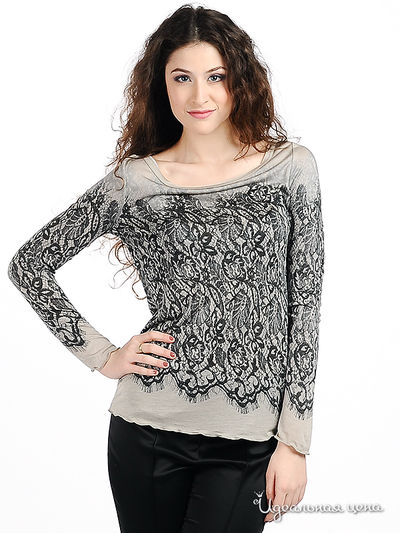 Кофта Мультибренд, цвет цвет серый / черный