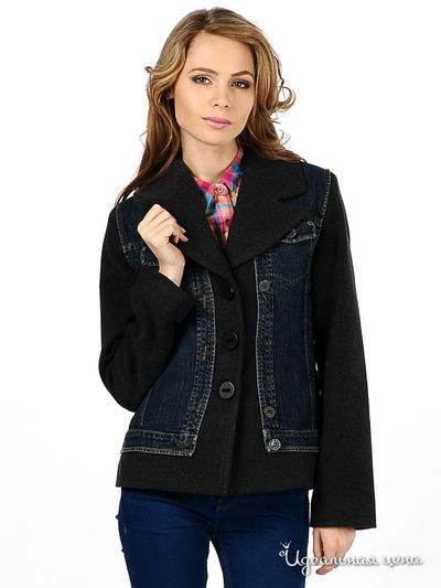 Куртка Турецкий шик, цвет цвет синий / темно-серый