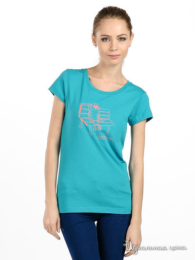 Футболка Bench, цвет цвет бирюзовый