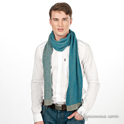 Шарф Bench, цвет цвет серый / голубой