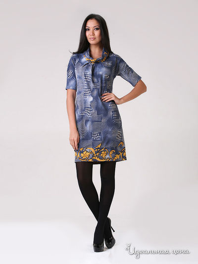 Платье Fleuretta, цвет цвет синий / белый / желтый