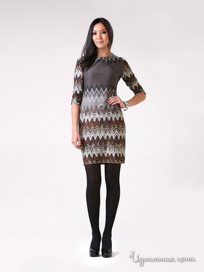 Платье Fleuretta, цвет цвет серый / мультиколор