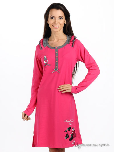 Сорочка Relax Mode, цвет цвет ярко-розовый