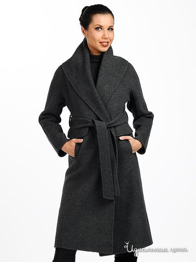 Пальто Мультибренд, цвет цвет темно-серый