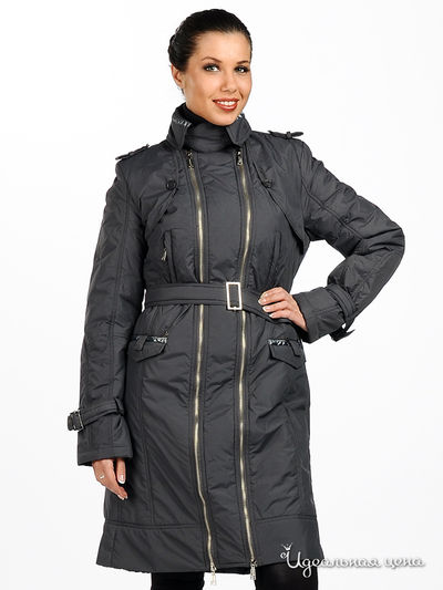 Пальто Мультибренд, цвет цвет серый