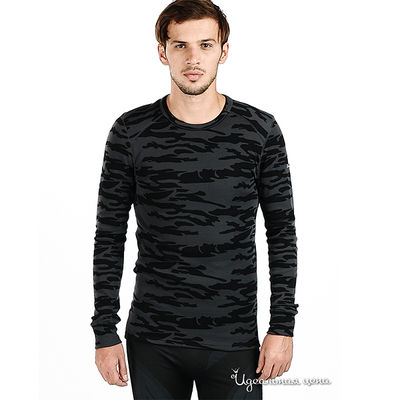 Футболка с длинными рукавами Odlo, цвет цвет черный камуфляж