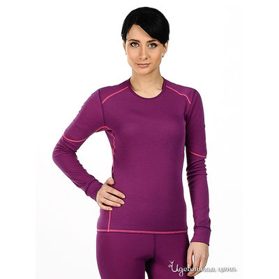 Футболка с длинными рукавами Odlo, цвет цвет фиолетовый
