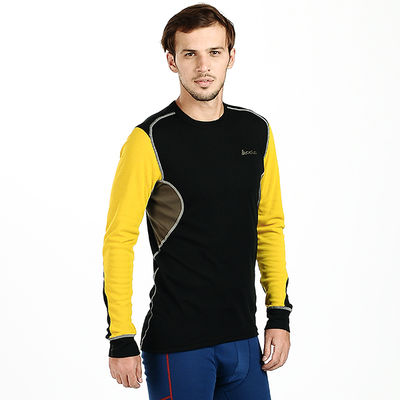 Футболка с длинными рукавами Odlo, цвет цвет лимон / черный