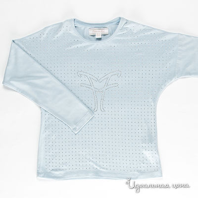 Лонгслив Fracomina mini, цвет цвет голубой