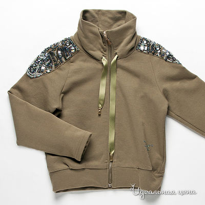 Кофта Fracomina mini, цвет цвет хаки