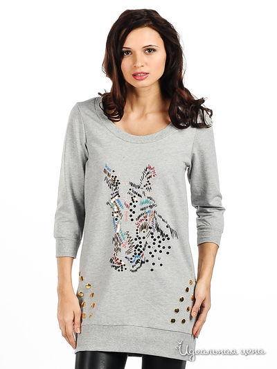 Платье Lemonada, цвет цвет серый меланж