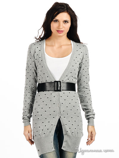 Кардиган Lemonada, цвет цвет серый меланж