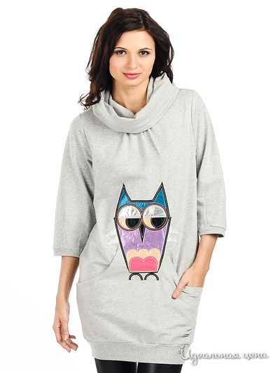 Платье Lemonada, цвет цвет серый меланж