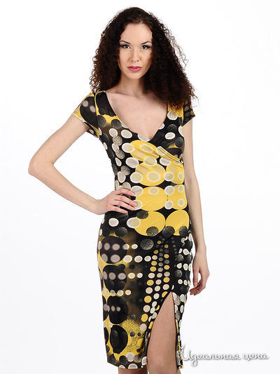 Платье Olivero Detti, цвет цвет желтый / коричневый