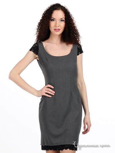 Платье Olivero Detti, цвет цвет серый