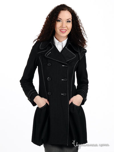 Пальто Olivero Detti, цвет цвет темно-серый меланж