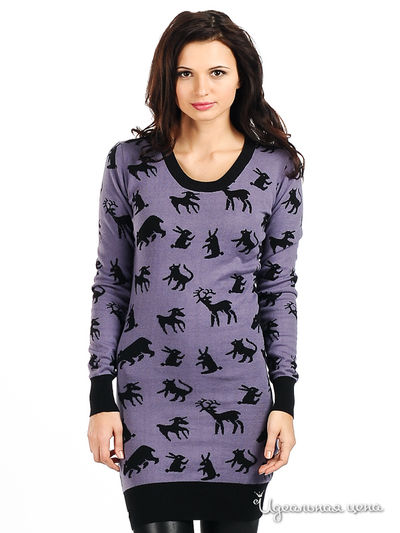 Джемпер Lemonada, цвет цвет черный / сиреневый