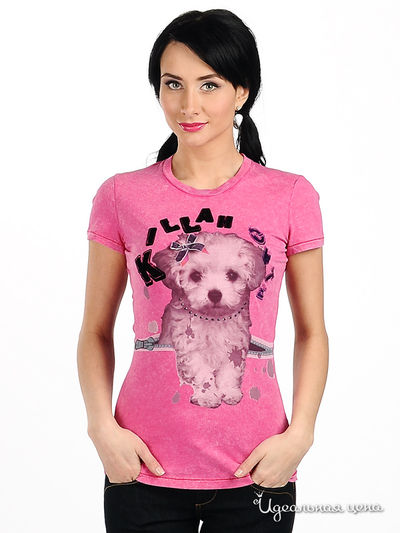 Футболка Killah, цвет цвет светло-малиновый