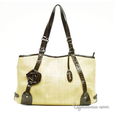 Сумка L.Credi, цвет цвет молочный / коричневый