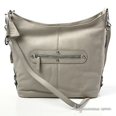 Сумка L.Credi, цвет цвет серый