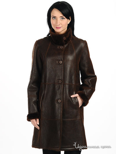 Дубленка Ivagio, цвет цвет коричневый